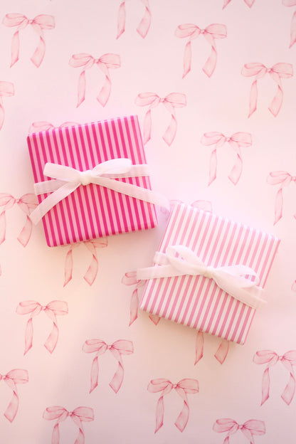 Pink Bows Wrapping Paper