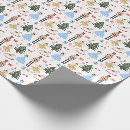 Nutcracker Ballerina Christmas Wrapping Paper