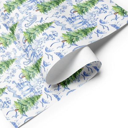 Christmas Chinoiserie Wrapping Paper