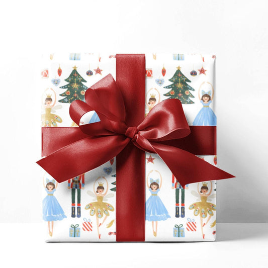 Nutcracker Ballerina Christmas Wrapping Paper