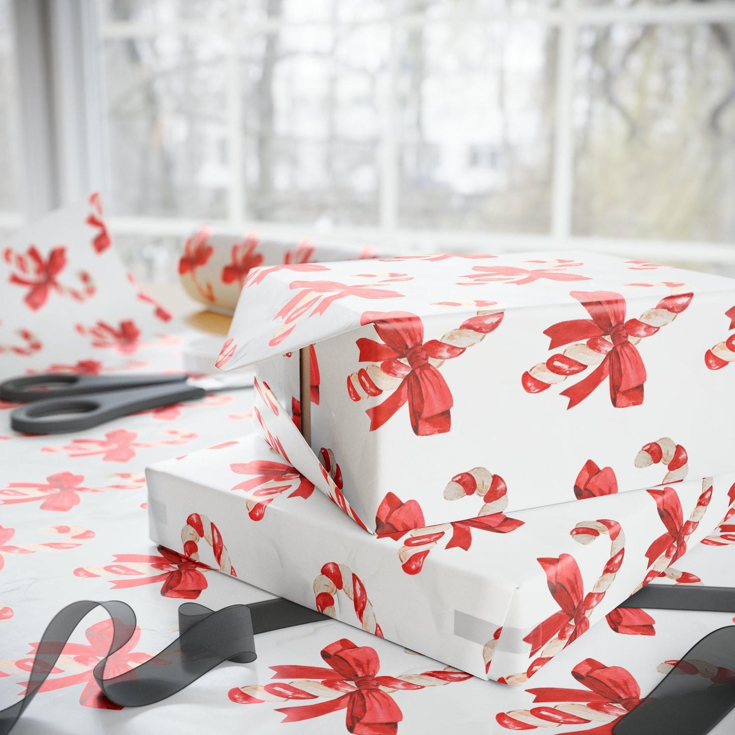 Candy Cane Christmas Wrapping Paper