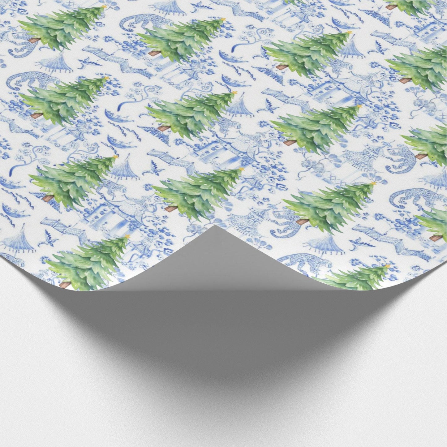 Christmas Chinoiserie Wrapping Paper